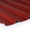 Trapezblech 35/207 Stahl Dachprofil 80my Shimoco Beschichtung 0,50 mm Stärke Oxidrot (RAL 3009 ) ohne
