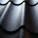 Pfannenblech Dachpfanne 0,50 mm Blechstärke 80mµ Shimoco Farbbeschichtung anthrazitgrau (RAL 7016) ohne