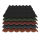 Pfannenblech Dachpfanne 0,50 mm Blechstärke 80mµ Shimoco Farbbeschichtung kupferbraun ( RAL 8004 ) mit Antitropfbeschichtung Typ 1000 g/m²