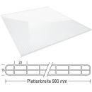 Terrassendach Komplettset mit Zevener Sprosse Verlegeprofil Stegplatte Polycarbonat 16 mm Nova-Lite glasklar