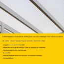 Terrassendach Komplettset mit Mendiger Classic Verlegeprofil Stegplatte Polycarbonat 16 mm glasklar