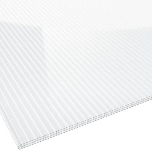 Terrassendach Komplettset mit Mendiger Thermo Verlegeprofil Stegplatte Polycarbonat 16 mm Nova-Lite glasklar