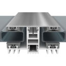 Thermo Aluminium Mittel Verlege Profil 60 mm Breite f&uuml;r Stegplatten