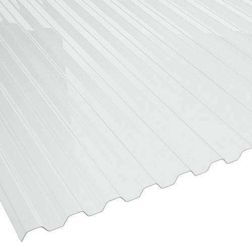 Breite 920 mm Lichtplatte Profil 177/51 Stärke 1,4 mm Farbe Klarbläulich Länge 1,25 m Lichtwellplatte Material PVC Wellplatte