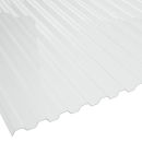 Terrassendach Komplettset Spundwand PVC 1,40  mm WHR klarbläulich 3,19 m 3,50 m