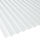 Terrassendach Komplettset Sinusplatte Wabenstruktur PVC 2,5 mm klarbläulich