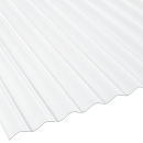 Terrassendach Komplettset Sinusplatte 76/18 Polycarbonat 0,65 mm glasklar