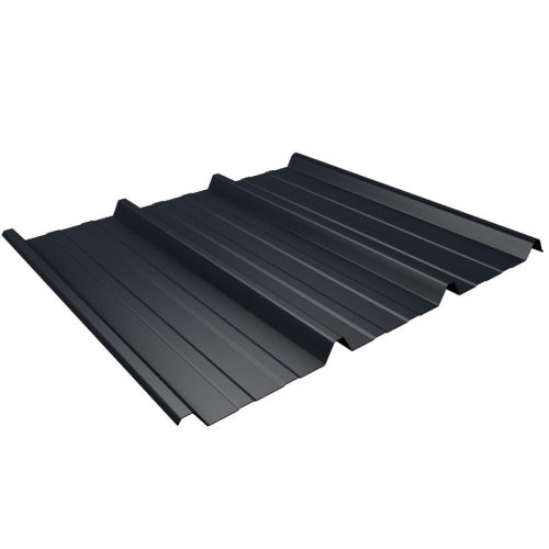 Dachblech Stärke 0,63 mm Material Stahl Profilblech Beschichtung 25 µm Profil PS20/1100TRA Trapezblech Farbe Anthrazitgrau