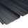 Trapezblech 45/333 Stahl Dachprofil 25my Polyester Farbbeschichtung 0,50 mm Stärke Weißaluminium ( RAL 9006 ) ohne
