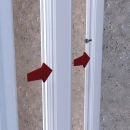 Zevener Sprosse Wandleiste PVC weiß Stärke 16 mm 7.02 m