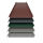Aluminium Trapezblech Stehfalz 33/500 Dach 0,7 mm Stärke 25my Polyester rotbraun ( RAL 8012 ) ohne Prägung ohne