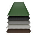 Trapezblech 33/500 Stahl Stehfalz Dach 25my Polyester 0,50 mm Stärke Resedagrün ( RAL 6011 ) ohne Prägung ohne Antitropfbeschichtung