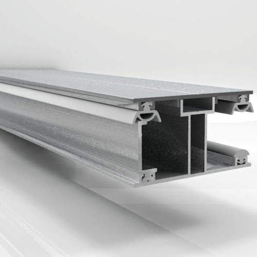 Eco Verlegeprofil Randprofil Aluminium 50 mm breit für 16 mm Stegplatten 3,00 m