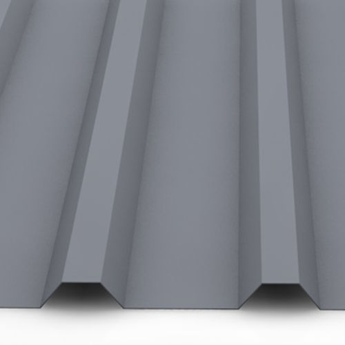 Trapezblech 35/207 Stahl Dachprofil 25my Polyester Farbbeschichtung 0,63 mm Stärke Weißaluminium ( RAL 9006 ) mit Antitropfbeschichtung Typ 2400 g/m² Soundcontrol