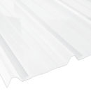 Lichtplatte Polycarbonat 45/1000 Dach St&auml;rke 1 mm Breite 1,07 m glasklar