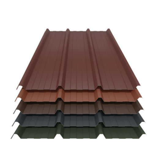 SONDERPOSTEN Trapezblech 45/333 Dach 0,40 mm Blechstärke Chromoxidgrün (ca. RAL 6020) 25my Polyester/RSL ohne