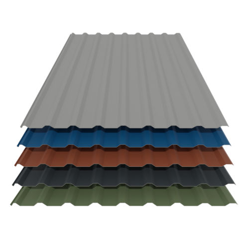 Dachblech Beschichtung 25 µm Farbe Enzianblau Stärke 0,50 mm Profilblech Profil PS35/1035TR Trapezblech Material Stahl