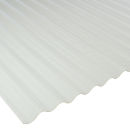 Lichtplatte 76/18 PVC Sinus Wellenprofil Wabenstruktur Stärke 2,5 mm Breite 1,03 m grau