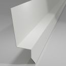 Tropfkante über Tür/Fenster für 20 Trapez-/18 Sinusprofil 25 µm Polyester 0,75 mm Grauweiß RAL 9002