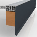Sonderkantteil Attika Profil Seitenabschluss für Mendiger Profil 25 µm Polyester 0,50 mm Anthrazitgrau RAL 7016