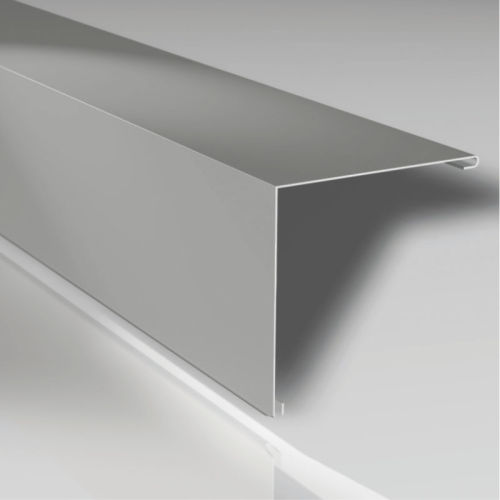 Sonderkantteil Aluminium Außenecke Winkelblech  Weißaluminium RAL 9006