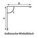 Aluminium Au&szlig;enecke Winkelblech 140 x 140 mm 90&deg;