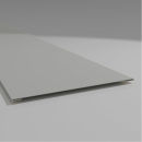 Aluminium Giebelblende 100 mm breit  Weißaluminium...