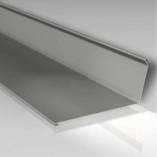 Aluminium Wandanschluss zum Versiegeln 140 x 140 mm Weißaluminium RAL 9006 90°