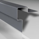 Sonderkantteil Aluminium Außenecklisene Weißaluminium RAL 9006
