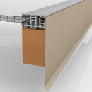Aluminium Attika Profil Seitenabschluss f&uuml;r Mendiger Profil 150 mm