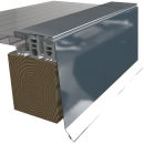 Aluminium Attika Profil Seitenabschluss für Mendiger Profil 150 mm