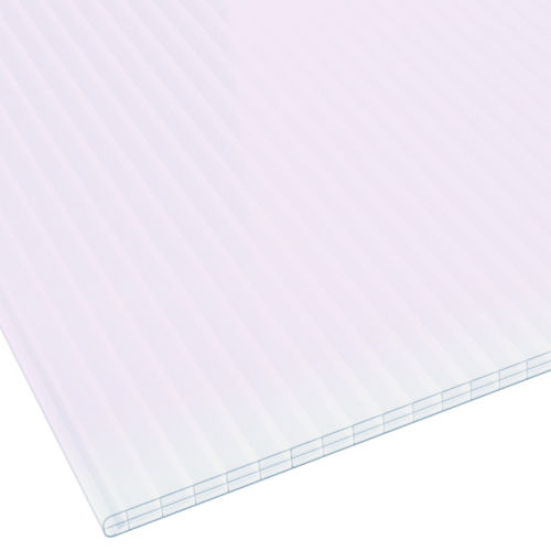 Stegplatte Polycarbonat 16 mm 980 mm breit violett für Terrassenbedachung