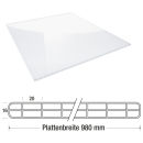 2ND LIFE LINE Stegplatte Polycarbonat 16mm stark 980mm breit klar