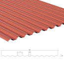 PVC Platte SINTRA 77/18 1,2mm Stärke 0,9m Breite Rot-Metallic