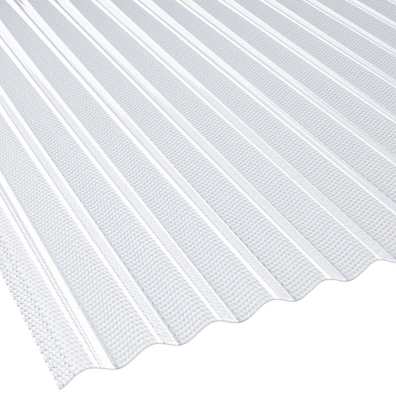 4000 x 1045 x 3 mm Acryl Wellplatten Profilplatten Sinus 76/18 C-Struktur klar 3 mm
