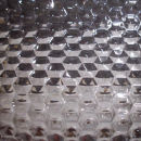 Lichtplatte 76/18 Acrylglas Sinus Wabenstruktur Stärke 3 mm Breite 1,045 m glasklar 2,00 m