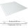Lichtplatte 76/18 PVC Sinus Wellenprofil Wabenstruktur Stärke 2,5 mm Breite 1,03 m glasklar bläulich 3,00 m