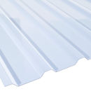 Lichtplatte PVC 35/207 f&uuml;r Dach und Wand St&auml;rke 1,5 mm Breite 1,07 m glasklar-bl&auml;ulich