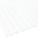 Lichtplatte 76/18 weiß-opal Polycarbonat Spundwand Stärke 0,9 mm Breite 1,265 m