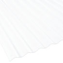 Lichtplatte 76/18 weiß-opal Polycarbonat Sinusprofil Stärke 0,9 mm Breite 1,116 m 4,00 m
