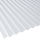 Lichtplatte Polycarbonat Sinus Wabenstruktur 76/18 Stärke 2,8 mm Breite 1,045 m glasklar HAGELSCHLAG GARANTIE