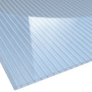 Doppelstegplatte Acrylglas Klima Blue lichtblau St&auml;rke 16 mm Breite 1,2 m 2,50 m