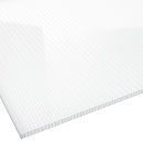 Stegplatte Polycarbonat 16 mm 1200 mm breit glasklar X Struktur für Terrassenbedachung
