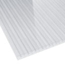 Stegsiebenfachplatte Polycarbonat 25 mm 980 mm breit glasklar 2,50 m