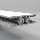 Verlegeprofil 10mm PVC Mittelprofil, weiß Stärke 10 mm Breite 70mm