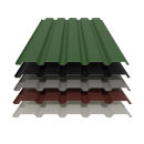 Trapezblech 35/207 Stahl Wandprofil  25my Polyester Farbbeschichtung  0,50 mm Stärke chromoxidgrün ( RAL 6020 )