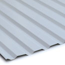 Trapezblech 20/138 Stahl Wandprofil  25my Polyester Farbbeschichtung  0,50 mm Stärke weißaluminium ( RAL 9006 )
