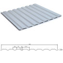 Trapezblech 20/138 Stahl Wandprofil  25my Polyester Farbbeschichtung  0,63 mm Stärke reinweiß ( RAL 9010 )