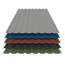 Trapezblech 20/138 Stahl Dachprofil 25my Polyester Farbbeschichtung 0,50 mm Stärke Chromoxidgrün ( RAL 6020 ) mit Antitropfbeschichtung Typ 2400 g/m² Soundcontrol