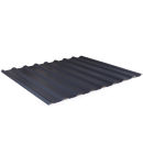 Trapezblech 20/138 Stahl Dachprofil 25my Polyester Farbbeschichtung 0,50 mm St&auml;rke Tiefschwarz ( RAL 9005 ) ohne Antitropfbeschichtung